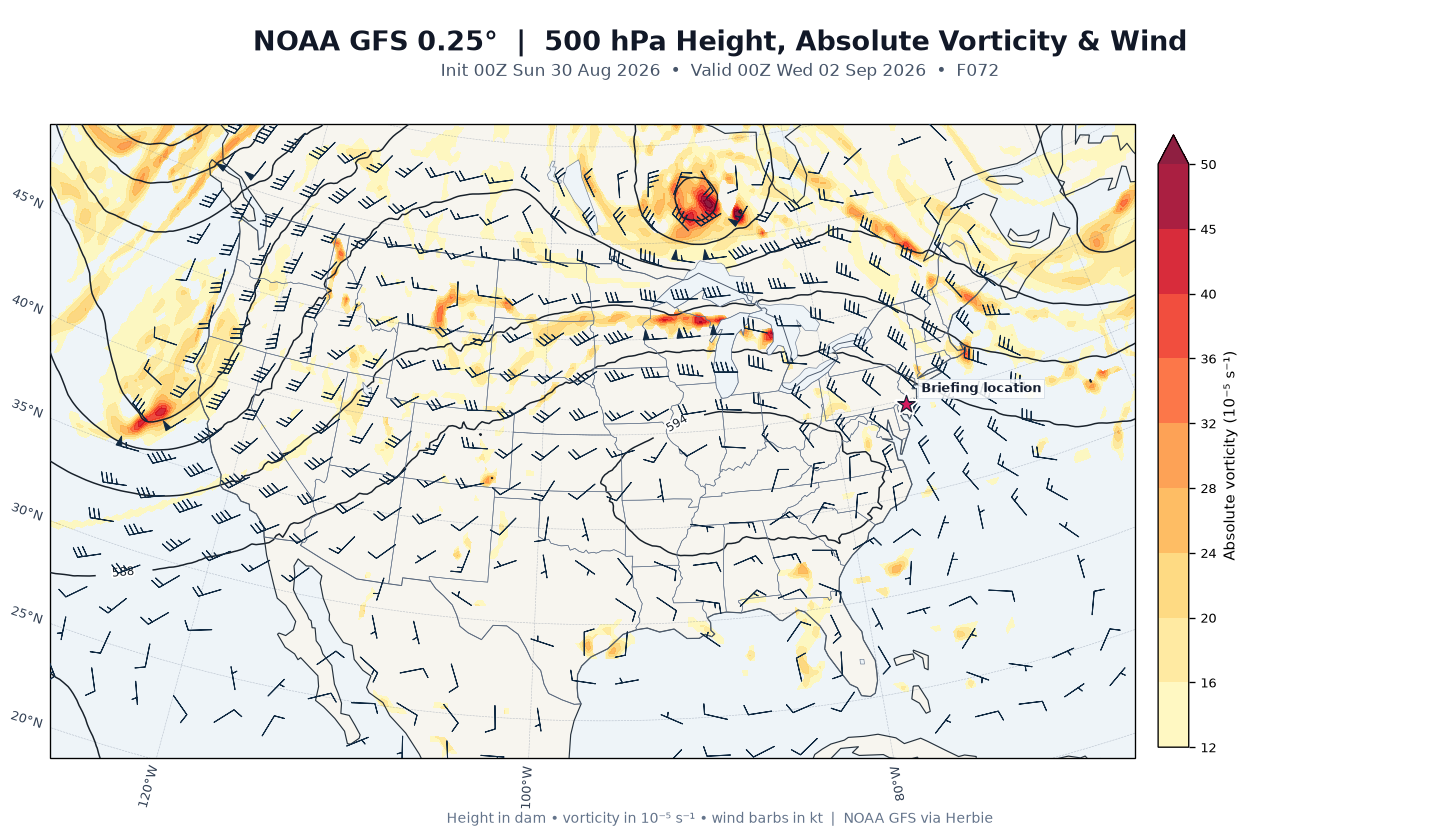 GFS 500-mb day 3 guidance