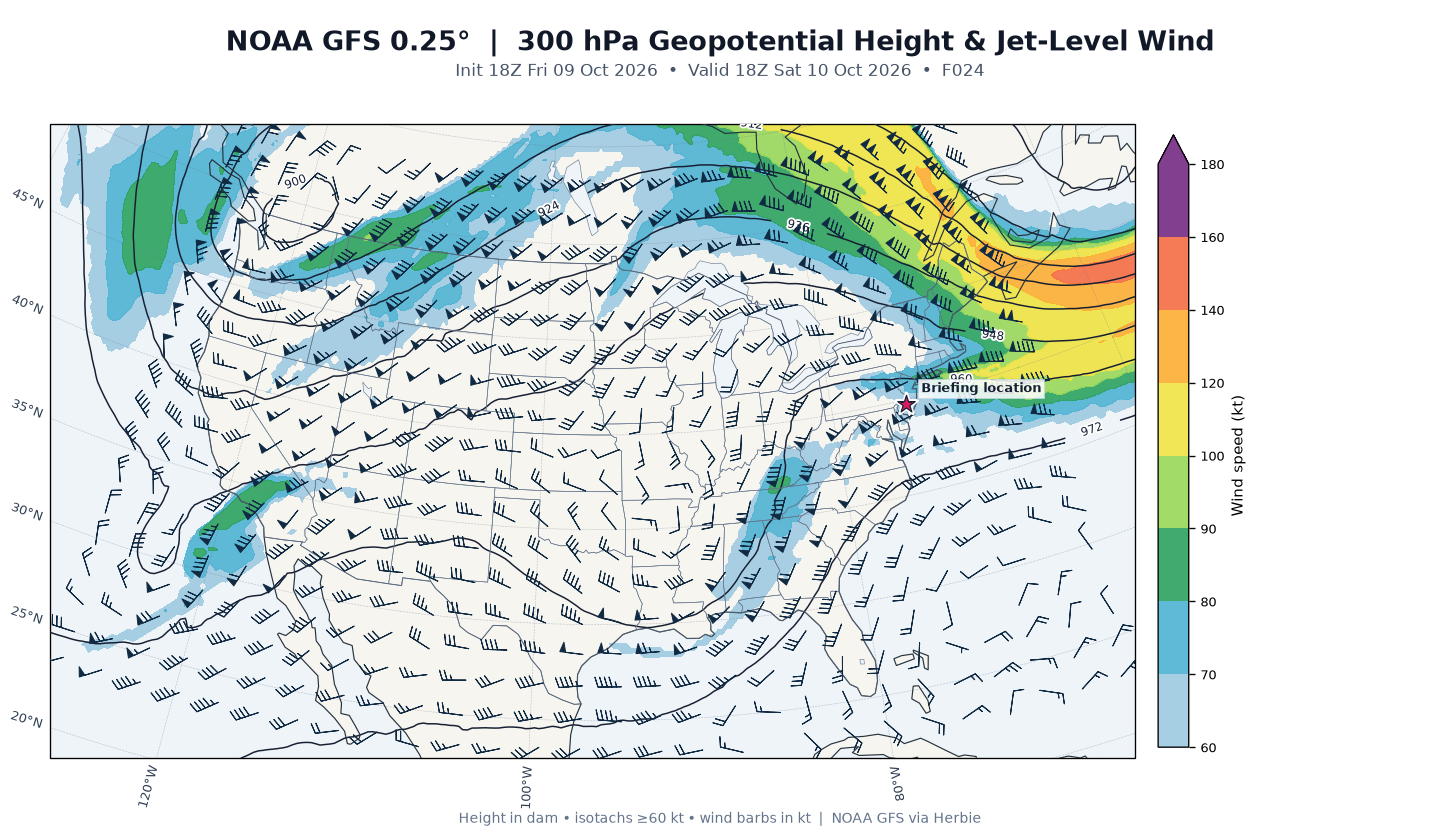 GFS 300-mb day 1 guidance