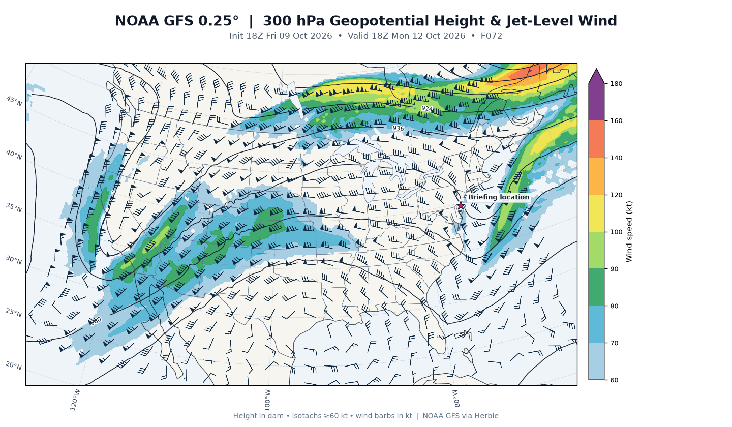 GFS 300-mb day 3 guidance