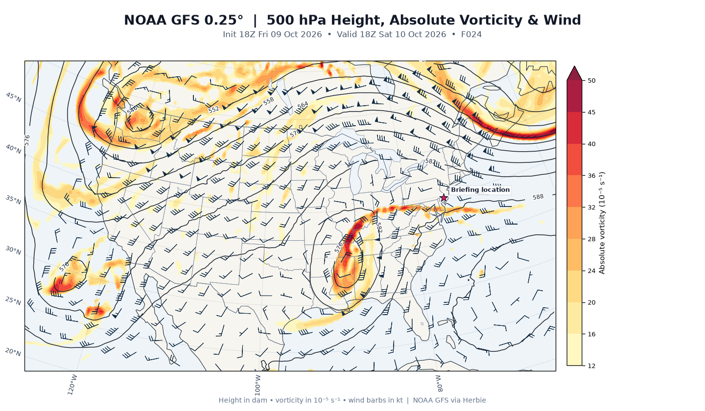 GFS 500-mb day 1 guidance