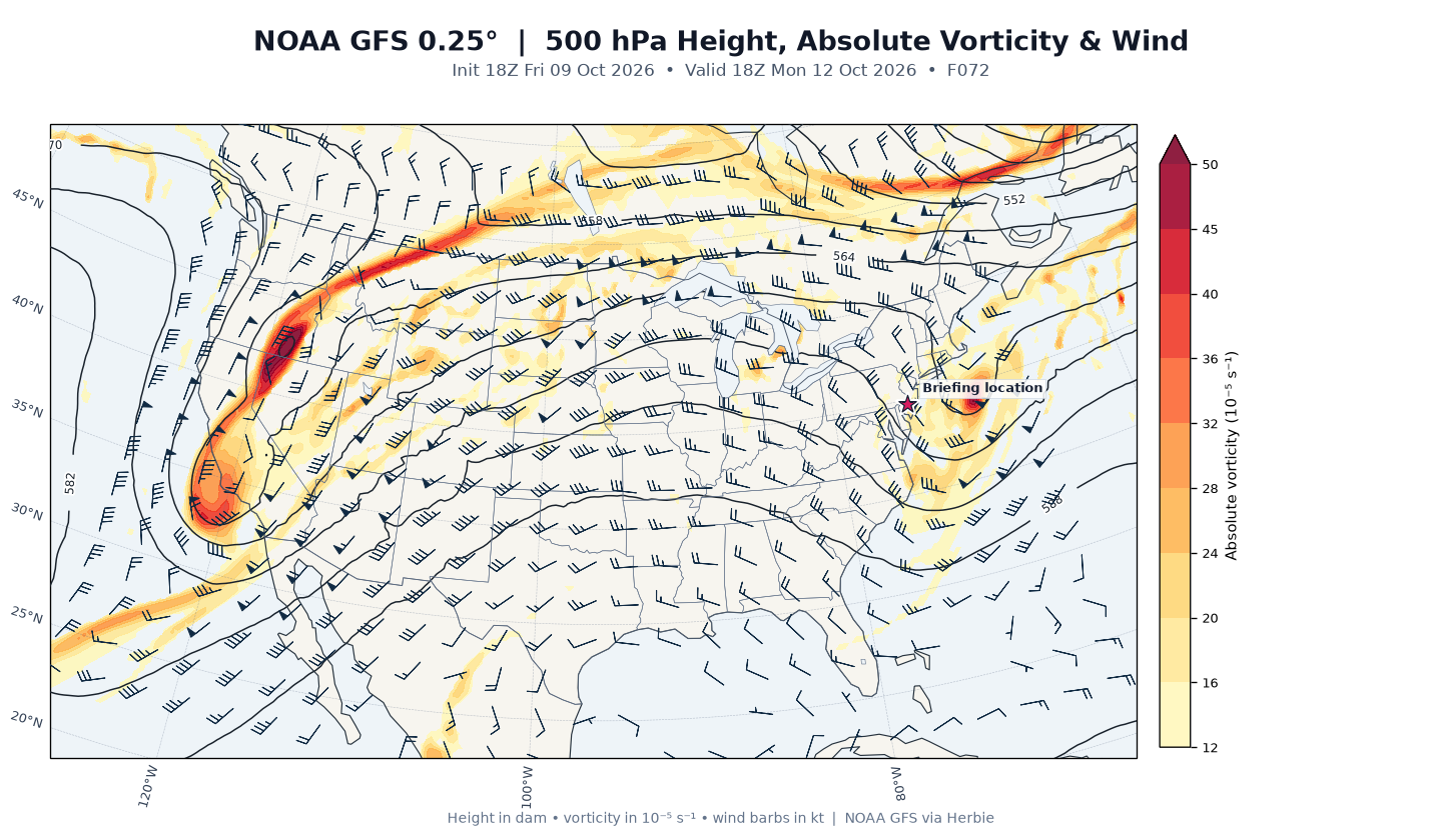 GFS 500-mb day 3 guidance