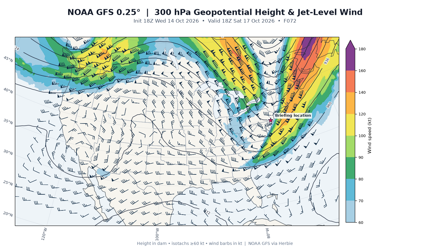 GFS 300-mb day 3 guidance