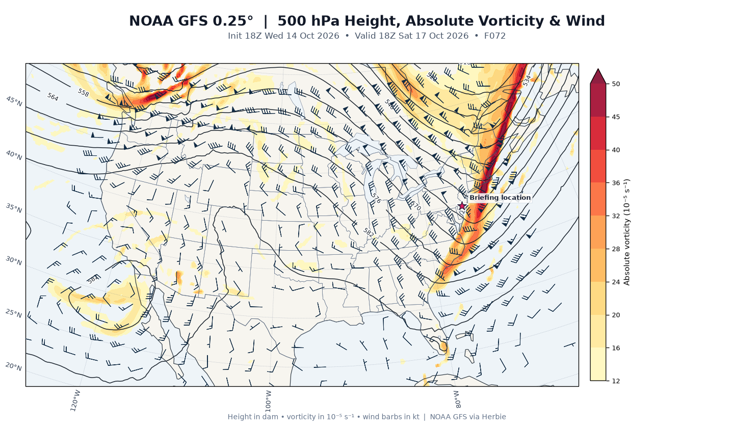 GFS 500-mb day 3 guidance