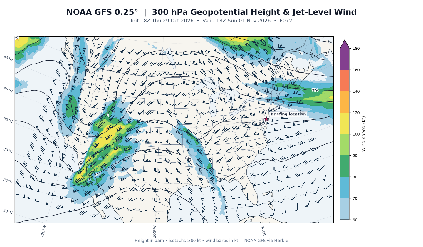 GFS 300-mb day 3 guidance