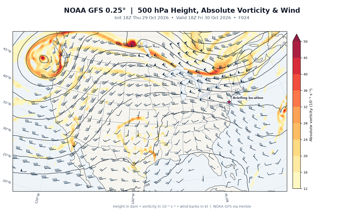 GFS 500-mb day 1 guidance