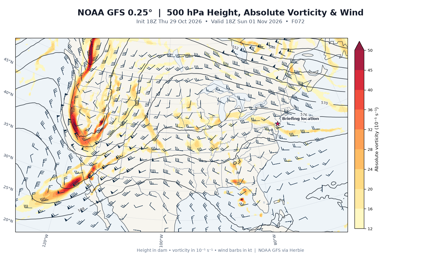 GFS 500-mb day 3 guidance